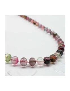 GIGI - COLLIER LONG TOURMALINES SMOOTH RONDELLES