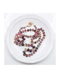 GIGI - COLLIER LONG TOURMALINES SMOOTH RONDELLES