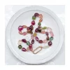 GIGI - COLLIER TOURMALINES IRRÉGULIERES ET FERMOIR STYLE PAPERCLIP