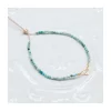 G-LINKS - BRACELET TURQUOISES ET CHAÎNE PLAQUÉE OR 3 MAILLONS OVALES