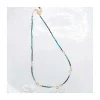 G-LINKS - COLLIER CHRYSOCOLLES ET CHAÎNE PLAQUÉE OR 13 MAILLONS OVALES