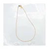 G-LINKS - COLLIER PIERRES DE LUNE PÊCHE ET CHAÎNE PLAQUÉE OR 3 MAILLONS OVALES