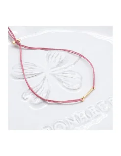 GRANNY - BRACELET CHAÎNE JOLIE UN MAILLON (COULEUR DU CORDON AU CHOIX)