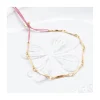 GRANNY - BRACELET CHAÎNE JOLIE 9 MAILLONS (COULEUR DU CORDON AU CHOIX)