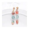 GRAZIA - BOUCLE D'OREILLE AQUAKYANITE, TOURMALINES & MORGANITES