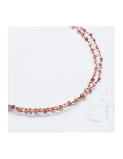 IBIZA - COLLIER SPINELLES CHOCOLAT