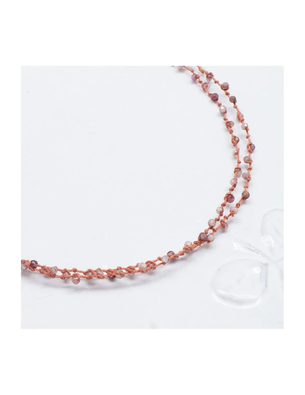 IBIZA - COLLIER SPINELLES CHOCOLAT