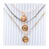 JANE - COLLIER COEUR TOURMALINE SUR CORDON LUREX