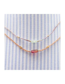 JANE - COLLIER TOURMALINE PICASSO SUR CORDON LUREX