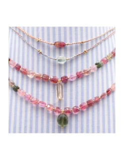 JANE - COLLIER TOURMALINE PICASSO SUR CORDON LUREX