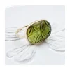 JOHRI - BAGUE EN OR ET TOURMALINE VERTE GRAVÉE N°2