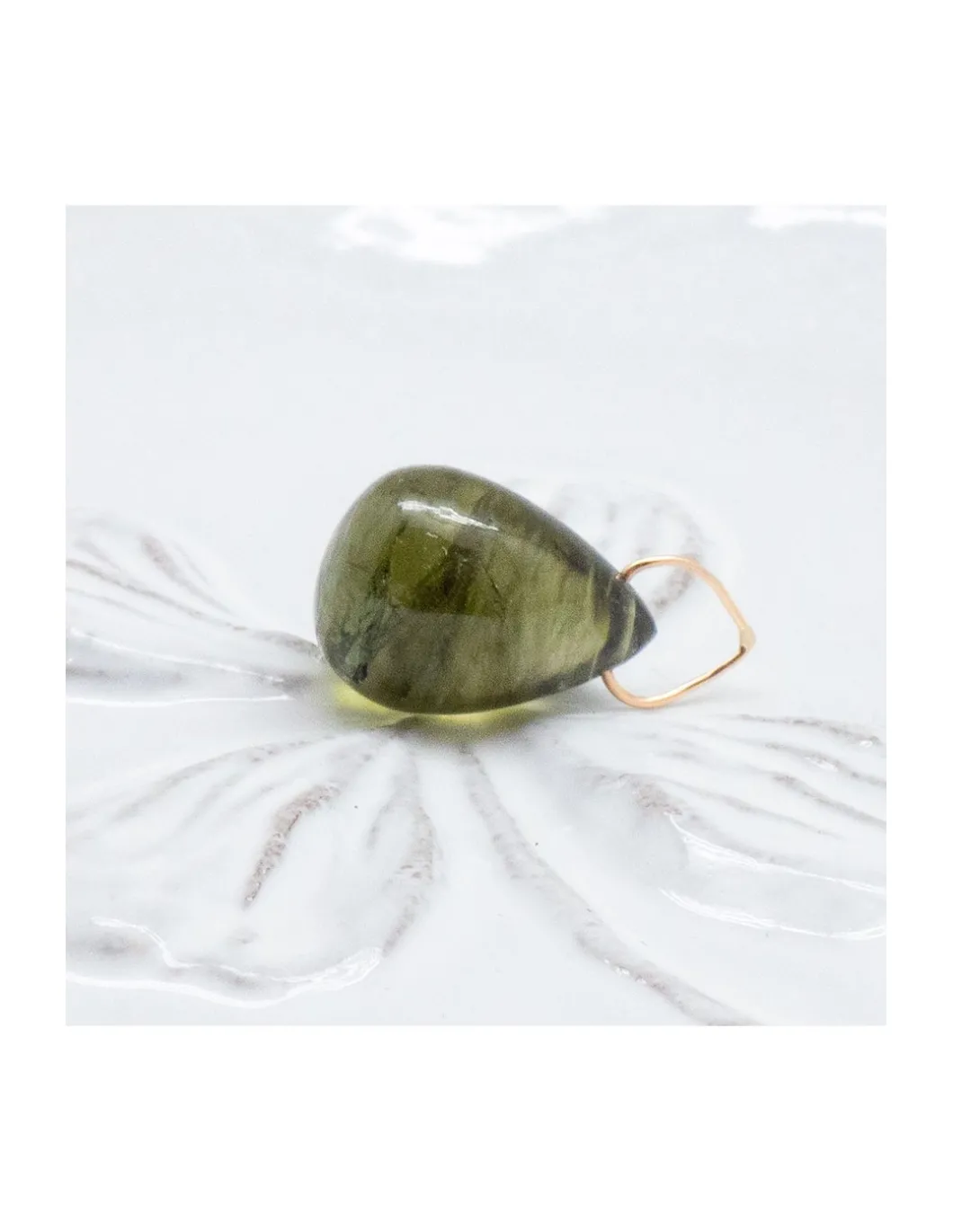 JOHRI - PENDENTIF EN OR ET DIOPSIDE