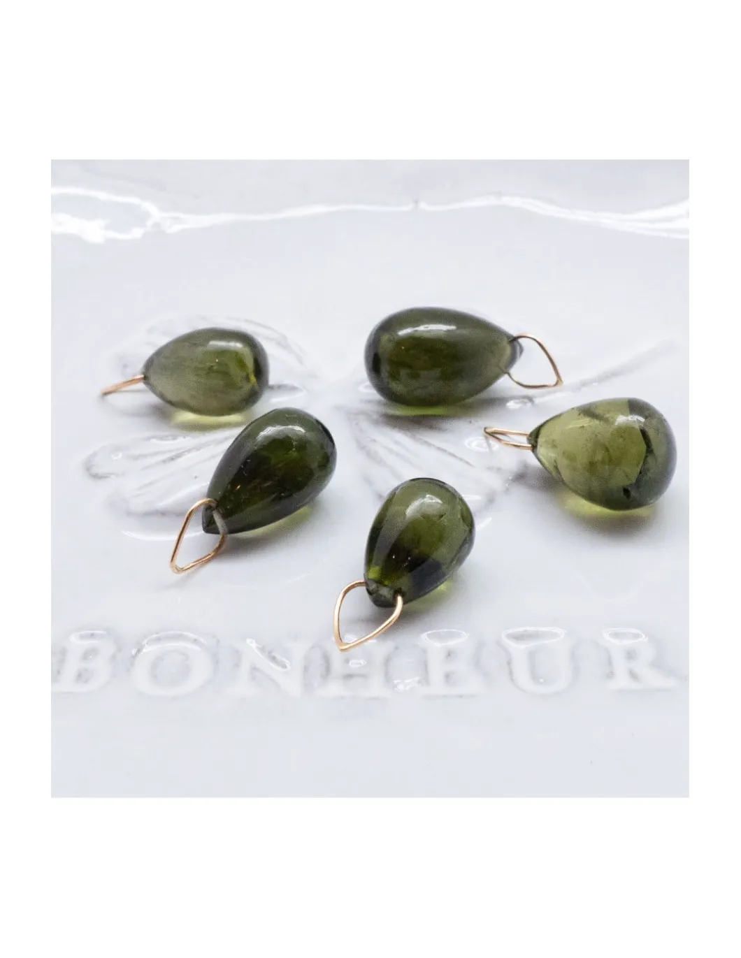 JOHRI - PENDENTIF EN OR ET DIOPSIDE