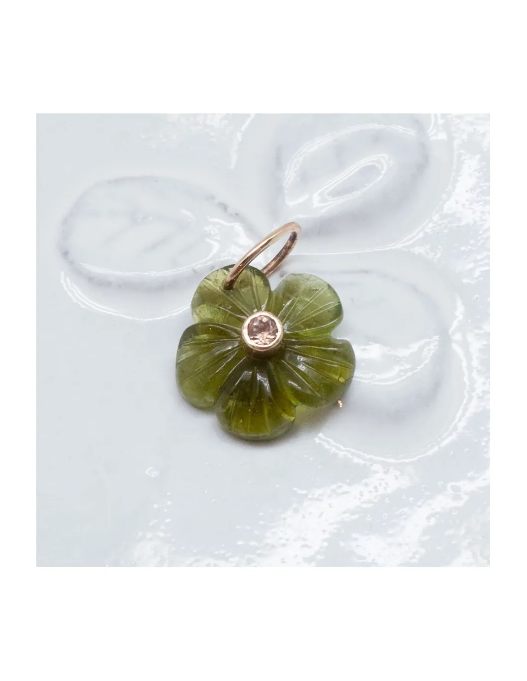 JOHRI - PENDENTIF FLEUR TOURMALINE 3