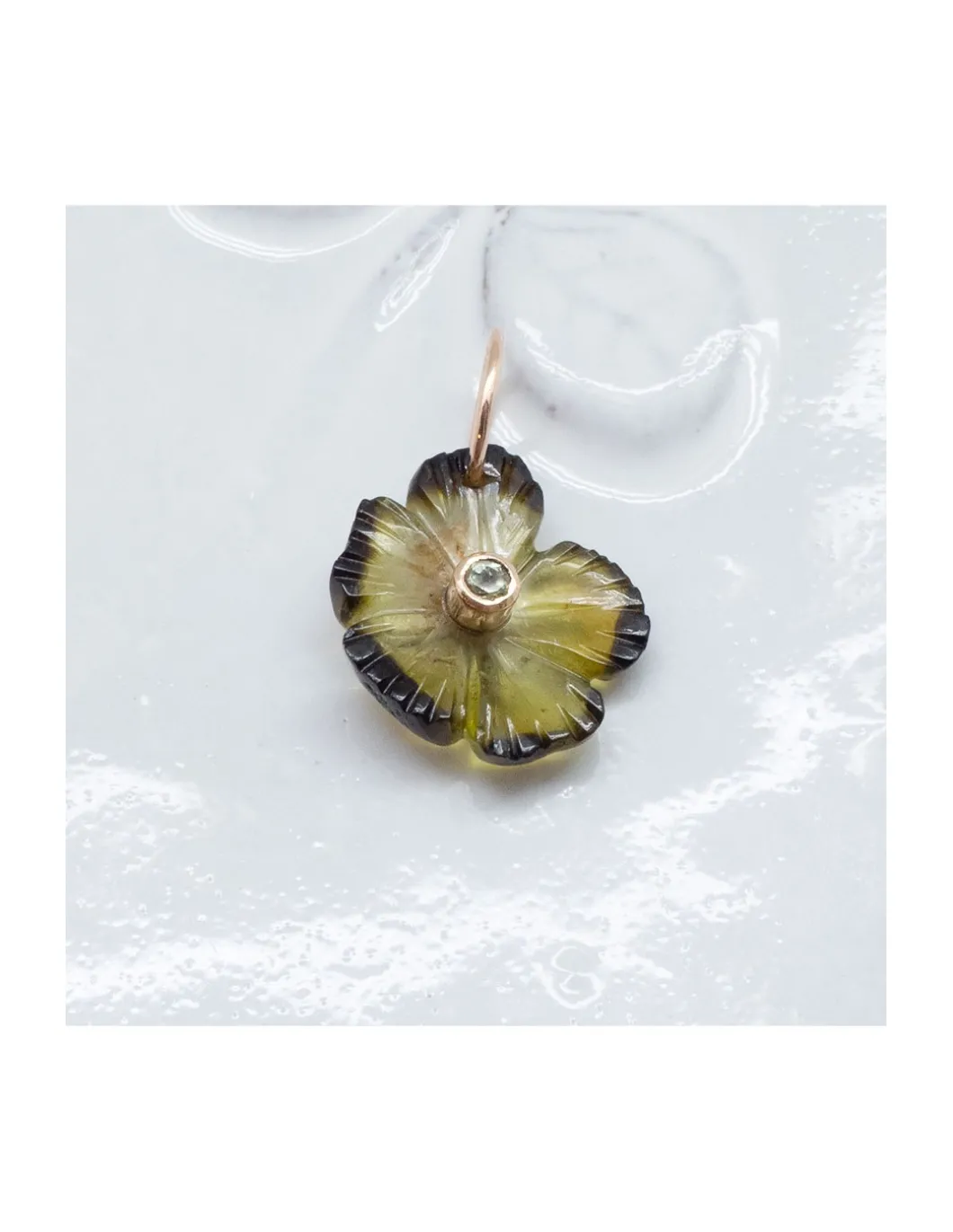 JOHRI - PENDENTIF FLEUR TOURMALINE 2