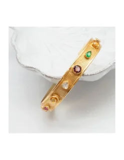 JONC - CUFF STONE - TOURMALINE, CITRINE, AMÉTHYSTE