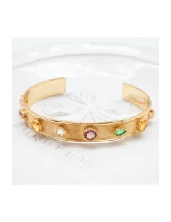 JONC - CUFF STONE - TOURMALINE, CITRINE, AMÉTHYSTE