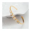 JONC 6 PIERRES OVALES - LABRADORITE BLANCHE