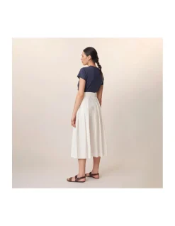 JUPE - 787 - PAULETTE - POPLIN NATURAL