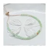 LA MESA DRIVE - BRACELET CHRYSOPRASES ET PERLE DORÉE AU CENTRE