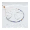 LA MESA DRIVE - BRACELET TANZANITES ET PERLE DORÉE AU CENTRE