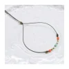 MARIA - BRACELET TOURMALINE, CORAIL BAMBOO, PERLE DE CULTURE ET CHRYSOPRASE (COURT)