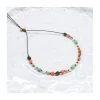MARIA - BRACELET TOURMALINE, CORAIL BAMBOO, PERLE DE CULTURE ET CHRYSOPRASE (LONG)
