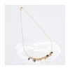MARIA - COLLIER TOURMALINE, CORAIL BAMBOO, PERLE DE CULTURE ET CHRYSOPRASE (LONG)