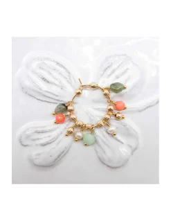 MARIA - CRÉOLE TOURMALINE, CORAIL BAMBOO, PERLE DE CULTURE ET CHRYSOPRASE (LONG)