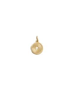 MÉDAILLE RONDE CROIX PERCÉE