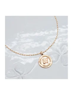 MÉDAILLE TRÈFLE À 4 FEUILLES ET COURONNE DE LAURIER