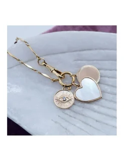 MÉDAILLES CISELÉE, COEUR NACRE (20 MM) ET OEIL SOLEIL ZIRCON (39€ à 70€)