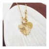 MÉDAILLES RONDE ET LISSE, SAINT-JACQUES (10 MM) ET COEUR EN FEUILLE (18€ à 36€)