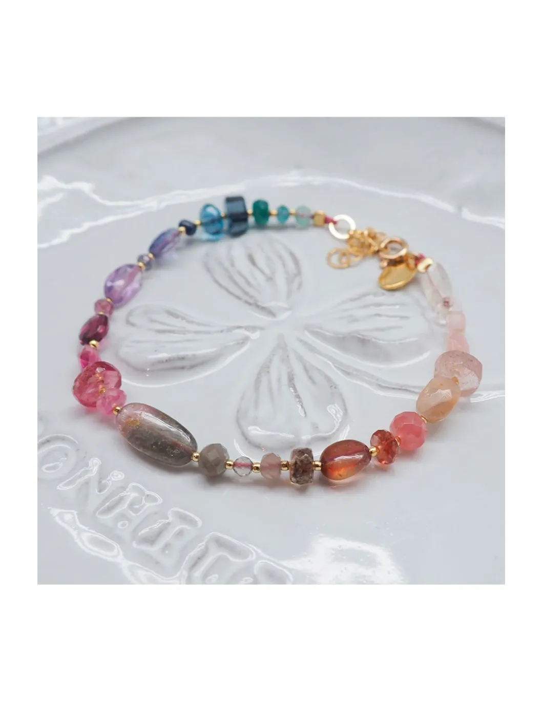 MIAMI - BRACELET ARC-EN-CIEL DE PIERRES SEMI-PRÉCIEUSES
