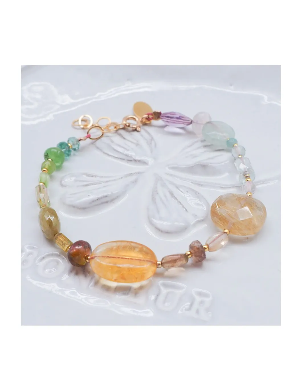 MIAMI - BRACELET ARC-EN-CIEL DE PIERRES SEMI-PRÉCIEUSES