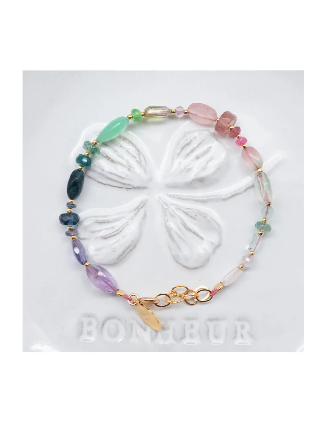 MIAMI - BRACELET ARC-EN-CIEL DE PIERRES SEMI-PRÉCIEUSES