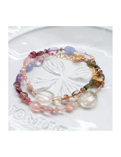 MIAMI - BRACELET ARC-EN-CIEL DE PIERRES SEMI-PRÉCIEUSES