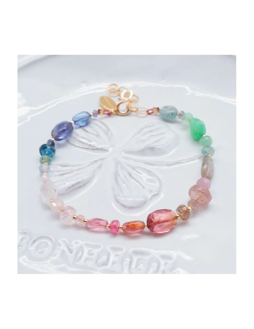 MIAMI - BRACELET ARC-EN-CIEL DE PIERRES SEMI-PRÉCIEUSES
