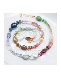 MIAMI - COLLIER ARC-EN-CIEL DE PIERRES SEMI-PRÉCIEUSES