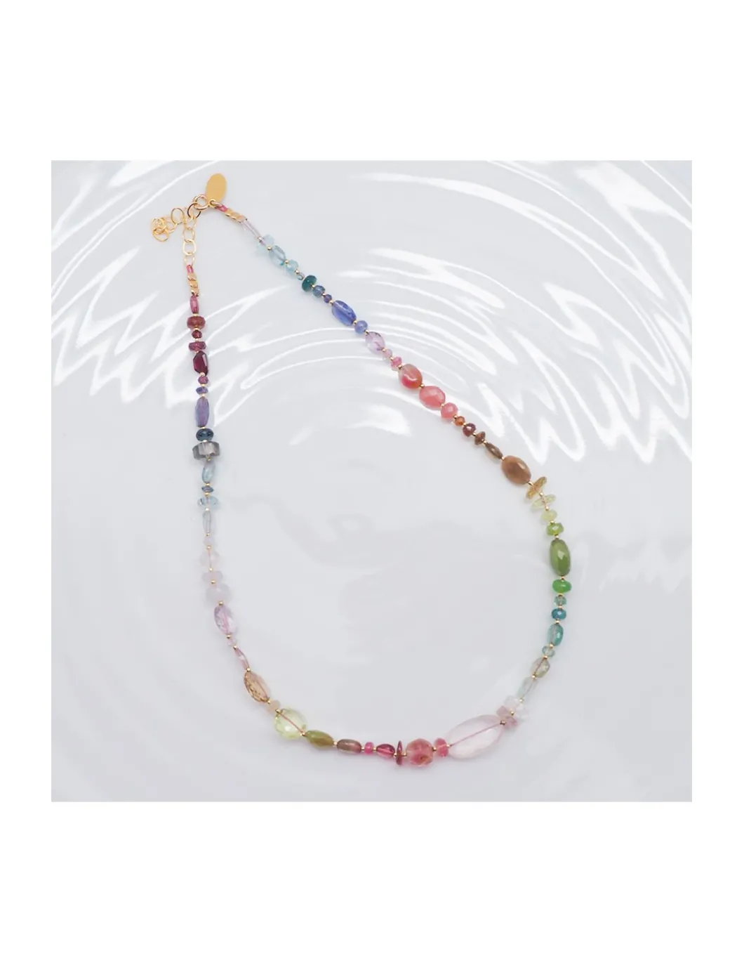 MIAMI - COLLIER ARC-EN-CIEL DE PIERRES NATURELLES