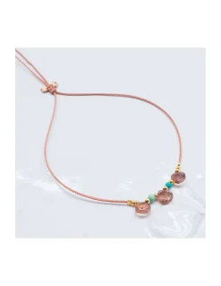 MIDNIGHT BATH - BRACELET 3 ANDALOUSITES ET TURQUOISES