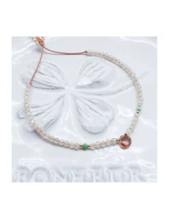 MIDNIGHT BATH - BRACELET ANDALOUSITE, ZIRCONS JAUNES ET TURQUOISES