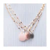 MINE - COLLIER LABRADORITE SUR CHAÎNE DISCO