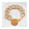 MINI BRACELET FLAT CHAIN - BIANCONE MARBLE