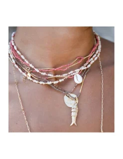 OCEAN DRIVE - COLLIER SUR CORDON (TONS ROSES)