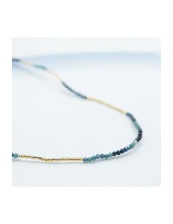 OCEAN DRIVE - COLLIER TOURMALINES BLEUES