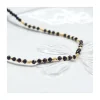 OCTOPUS - BRACELET DE CHEVILLE SPINELLES NOIRES