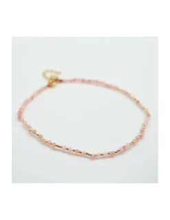 OCTOPUS - BRACELET DE CHEVILLE OPALES ROSES