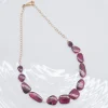 ONE OF A KIND - COLLIER 12 TOURMALINES ET 2 PERLES DE CULTURE