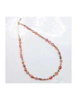 ONE OF A KIND - COLLIER 29 TOURMALINES MULTICOLORES ET 16 ANDALOUSITES RONDELLES